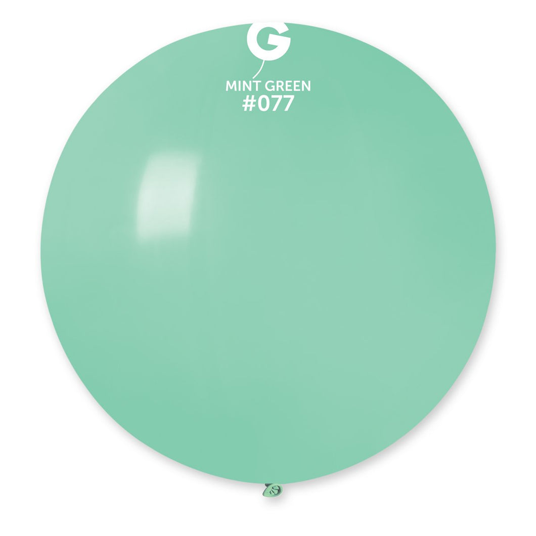 Solid Balloon Mint Green #077 - 31 in. (x1)