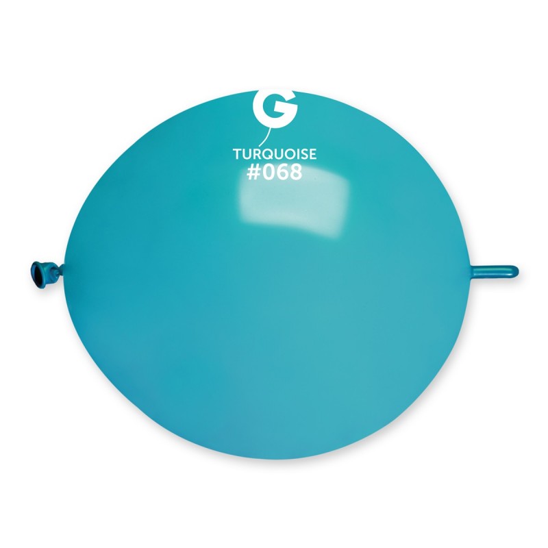 Globo sólido turquesa G-Link n.º 068 - 13 pulgadas