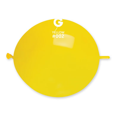 Solid Balloon Yellow G-Link #002 - 13 in.