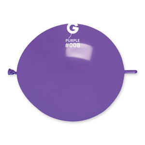 Solid Balloon Purple G-Link #008 - 13 in.