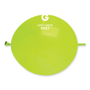 Solid Balloon Light Green G-Link #011 - 13 in.