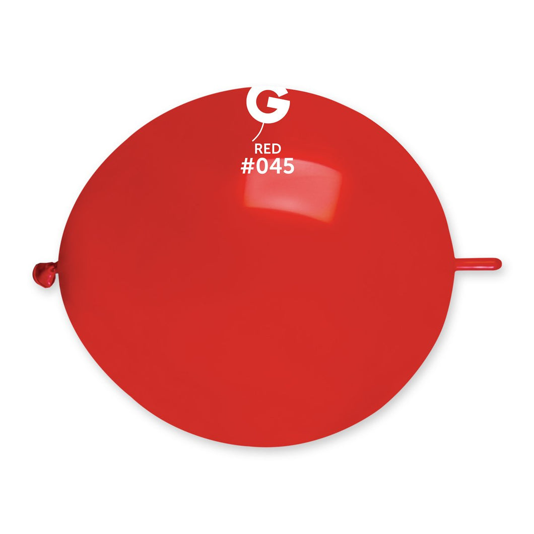 Solid Balloon Red G-Link #045 - 13 in.