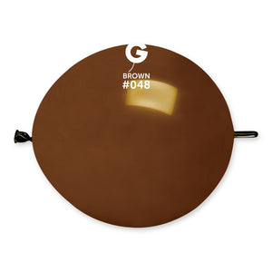 Solid Balloon Brown G-Link #048 - 13 in.