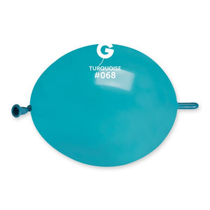 Solid Balloon Turquoise G-Link #068 - 6 in.