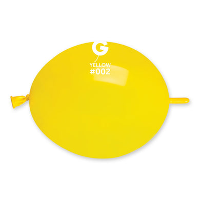 Solid Balloon Yellow G-Link #002 - 6 in.