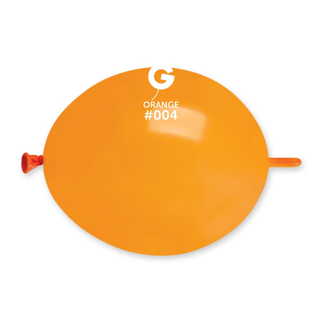 Solid Balloon Orange G-Link  #004 - 6 in.