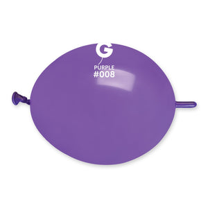 Solid Balloon Purple G-Link #008 - 6 in.