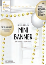 Load image into Gallery viewer, Metallic Mini Banner - 6 ft. (Choose Color)
