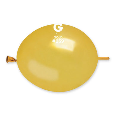 Metallic Balloon Gold G-Link 6 in.