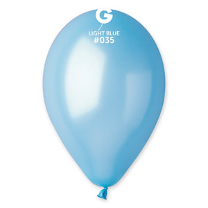Metallic Balloon Light Blue #035 - 12 in.