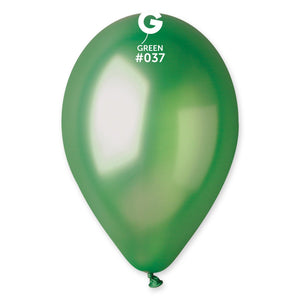 Metallic Balloon Green #037 - 12 in.