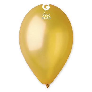 Metallic Balloon Gold #039 - 12 in.
