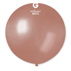 Metallic Balloon Rose Gold #071 - 31 in. (x1)