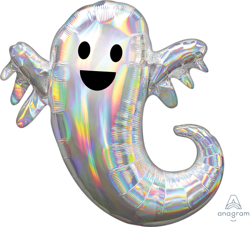 Iridescent Ghost Foil Balloon 28 in.