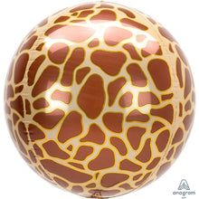 Load image into Gallery viewer, Animal Print Foil Orbz Balloon 16 in. (Choose Print)