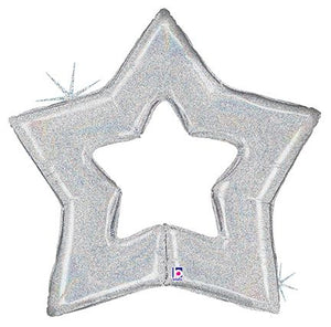 Glittering Holographic Star - 48 in.