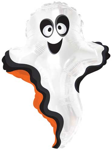 Glow Ghost Shape Foil Balloon 24 in.