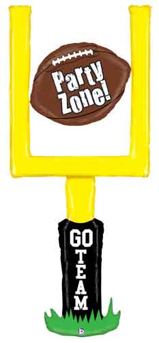 Goal Post Party Zone Foil Balloon 60 in.