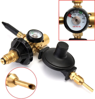 Brass Helium Latex-Foil Balloon Inflator - Regulator