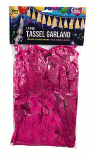 Balloon Tassel Garland - Hot Pink
