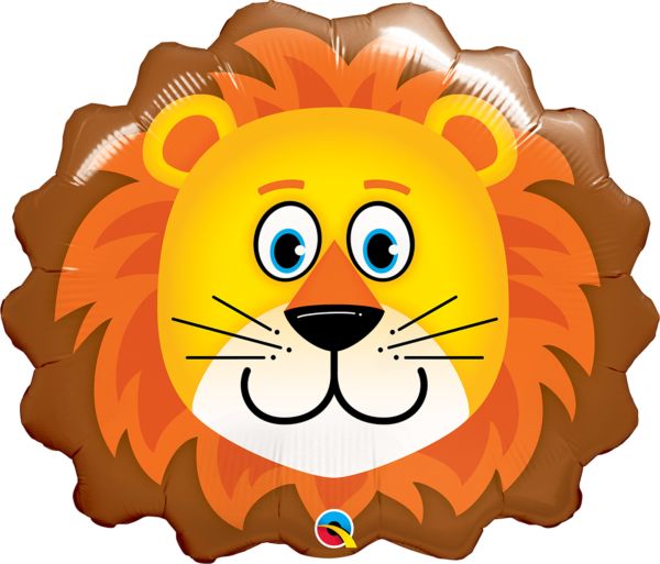 Lion Face Foil Balloon 29 in.