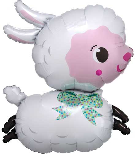 Lamby Shape Foil Balloon 28 in.