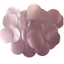 Round Confetti Dots - 1 in. Light Pink Foil