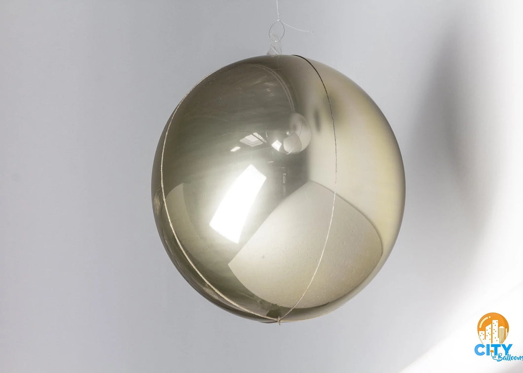 Orb Foil Balloon Sphere 24 in. - Champagne Gold