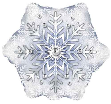 Prismatic Pattern Snowflake Junior Foil Balloon - 18 in.