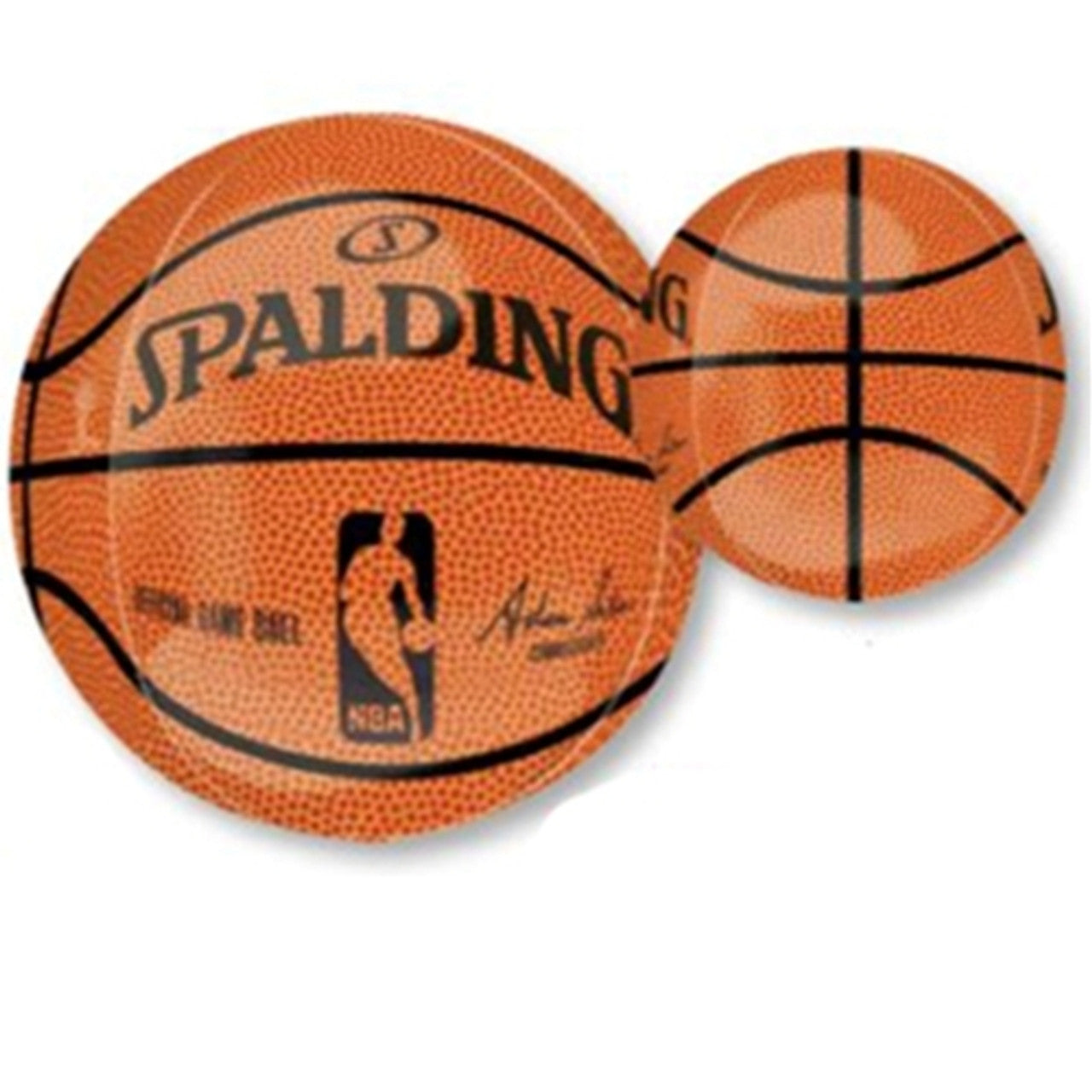 Globo de aluminio Orbz de baloncesto Spalding de la NBA de 16 pulgadas