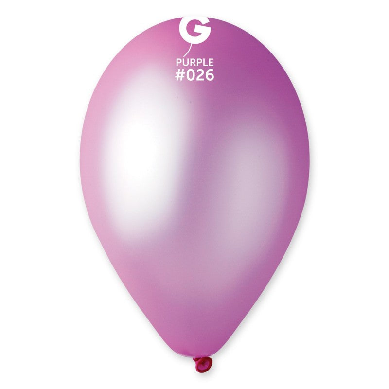 Neon Balloon Purple 12 in.