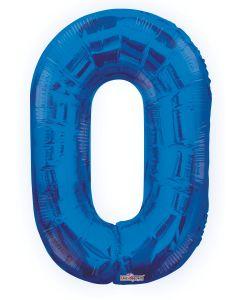 Blue Foil Number Balloons (0 to 9) - 34 in.