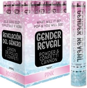 Gender Reveal Powder & Confetti Cannon - Pink