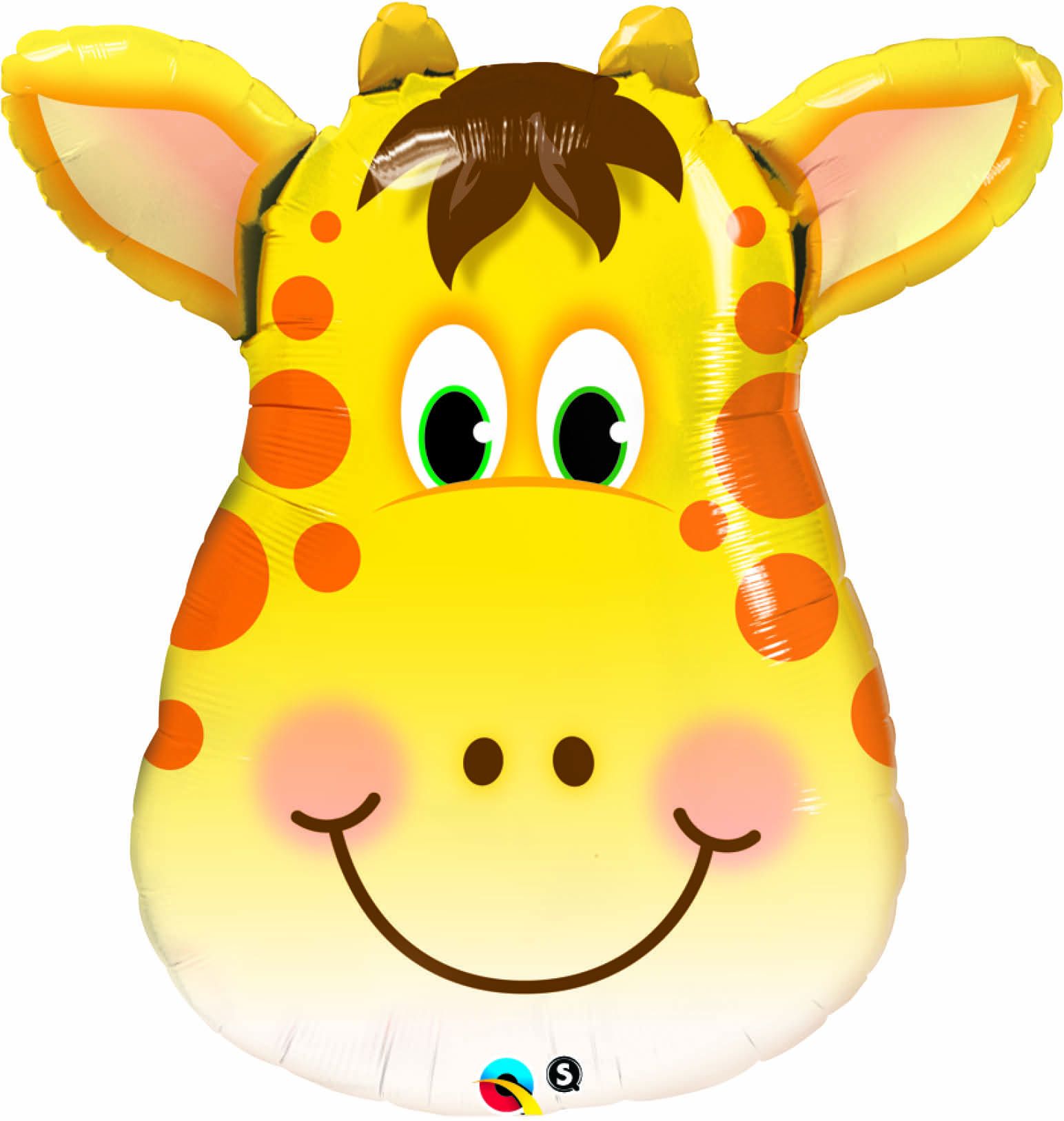 Giraffe Face Foil Balloon 32 in.