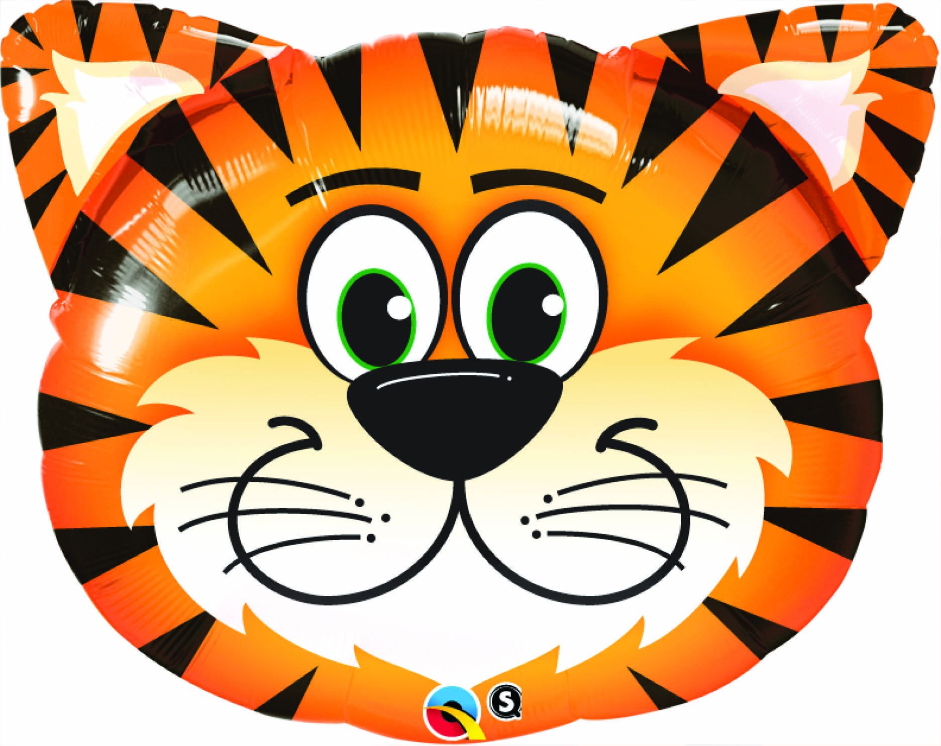 Tiger Face Foil Balloon 30 in.