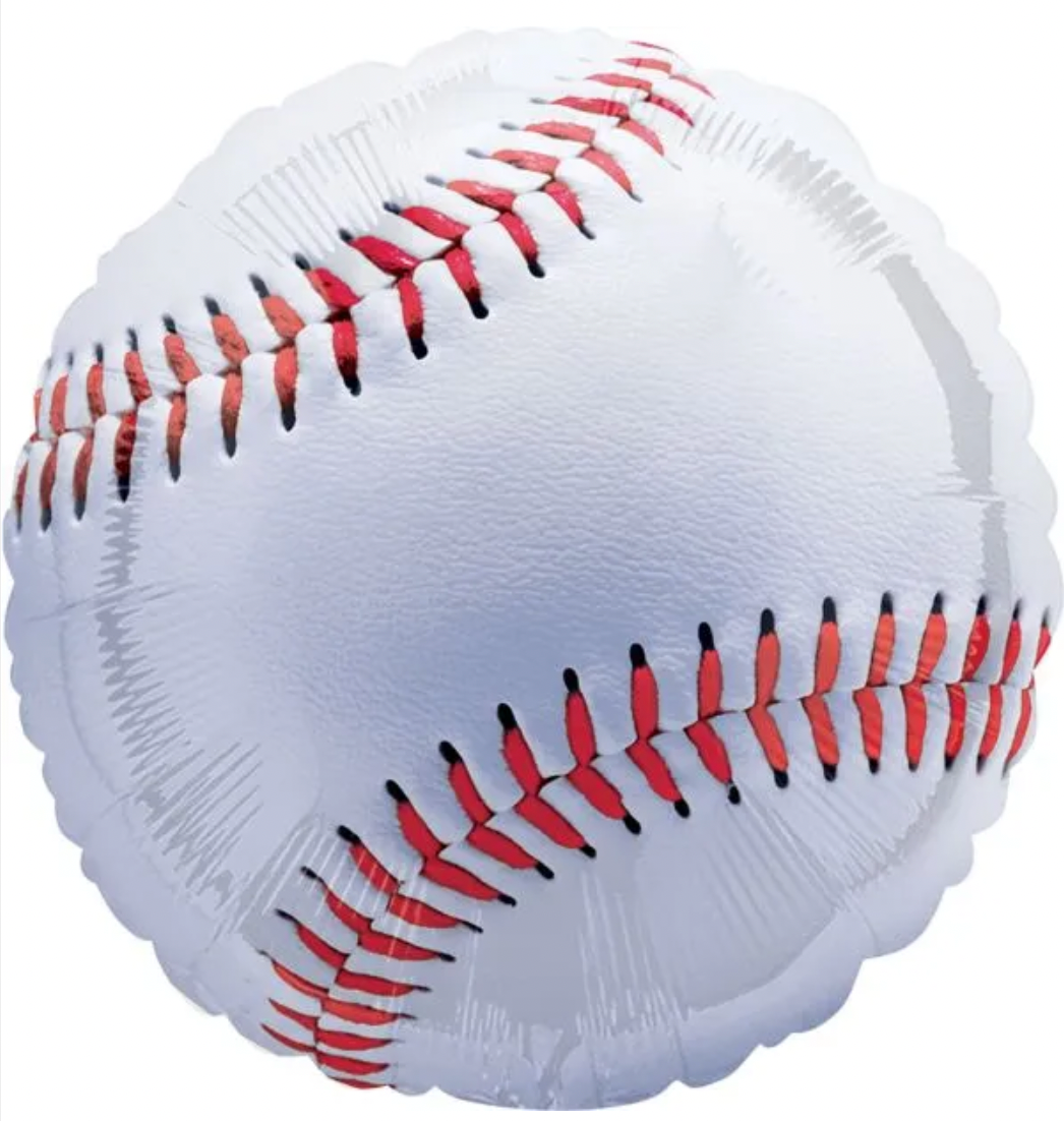 Championship Baseball Foil Balloon 28 in.