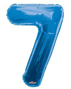 Globos con números de aluminio azul (0 al 9) - 34 pulgadas