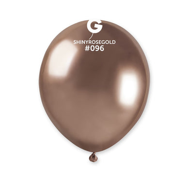 Shiny Rose Gold Balloon 5 in.