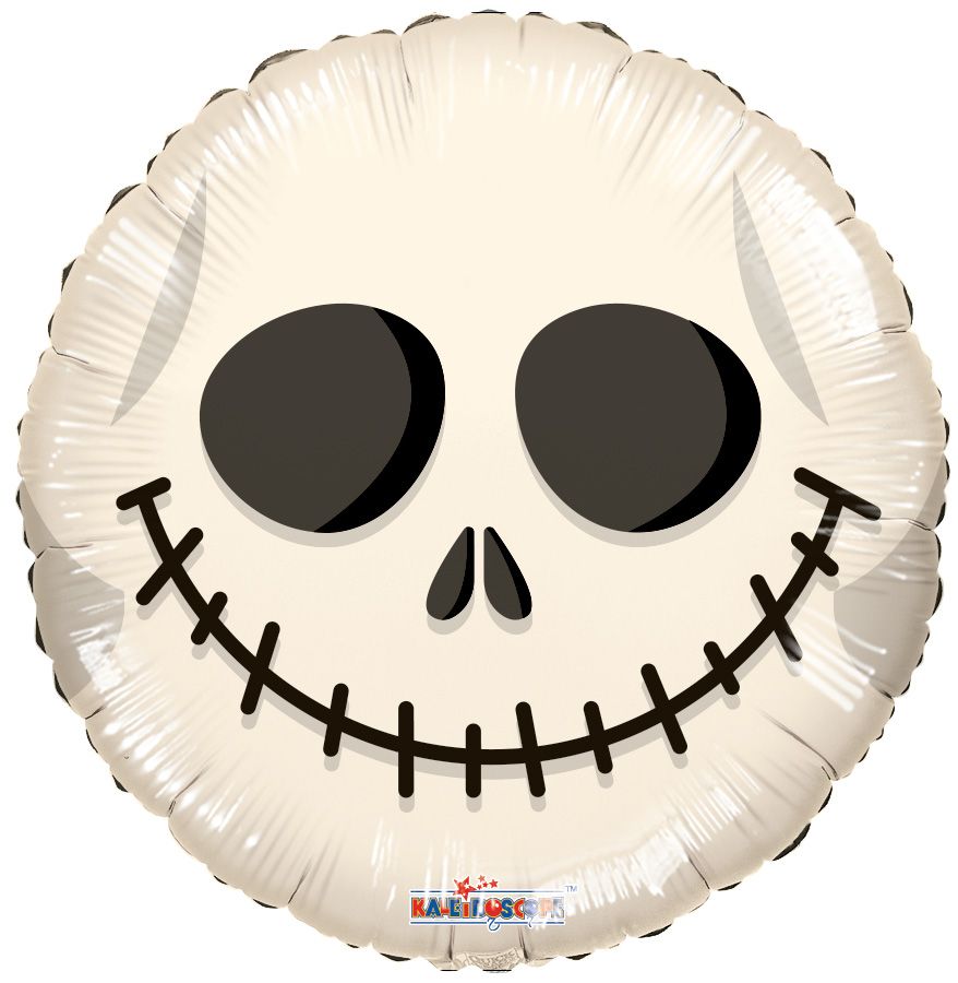 Jack Skull Face Foil Balloon 18 in.