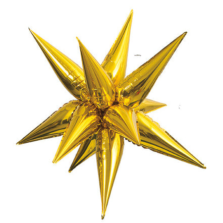 Starburst 3D Foil Balloon - Jumbo (Choose Color)