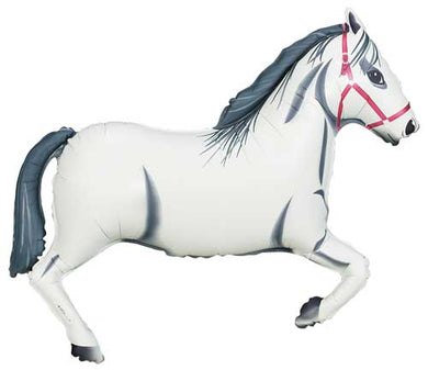 White Horse Shape Foil Balloon 43 in.