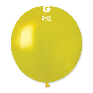 Metallic Balloon Yellow #030 - 19 in.