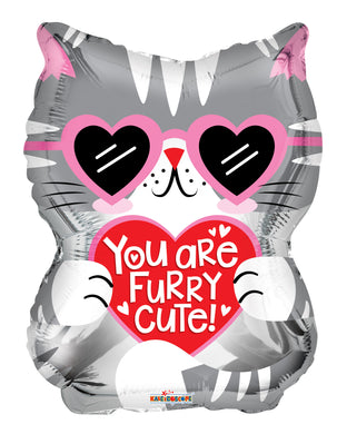 You Are Furry Cute Foil Balloon - 18 in.