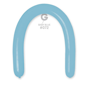 Solid Balloon Baby Blue #072 - 3 in.