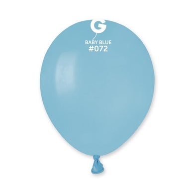Solid Balloon Baby Blue #072 - 5 in.