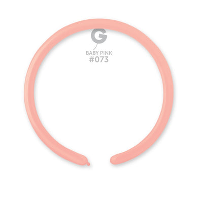 Solid Balloon Baby Pink #073 - 1 in.