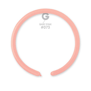 Solid Balloon Baby Pink #073 - 1 in.
