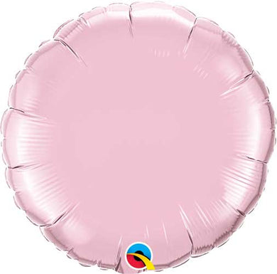 Round Solid Foil Balloon 18 in. - Pearl Light Pink