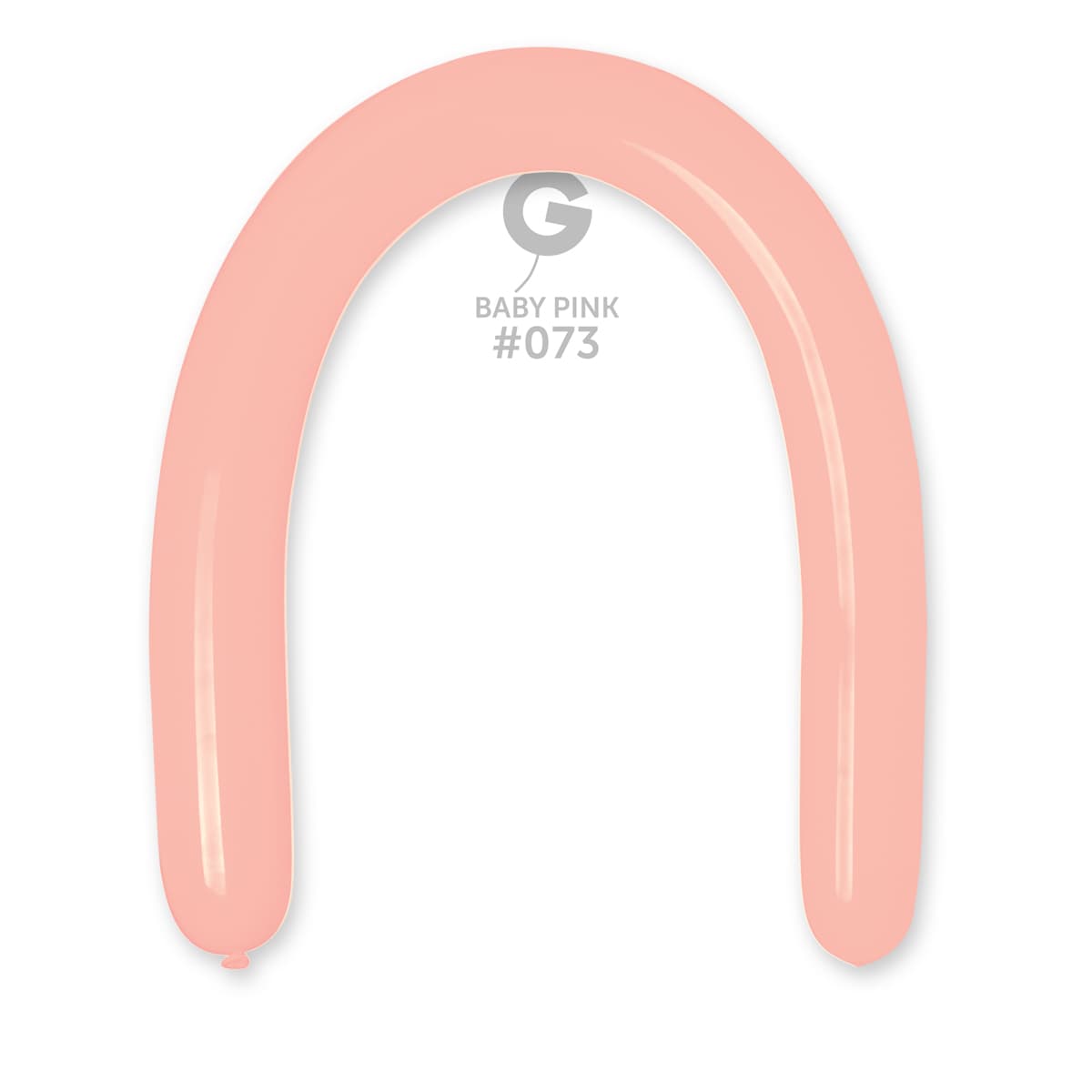 Solid Balloon Baby Pink #073 3 in.