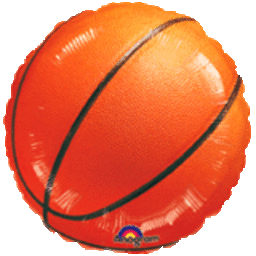 Championship Basketball Foil Balloon 18 in.